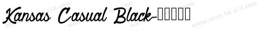 Kansas Casual Black字体转换